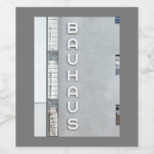 Étiquette Pour Bouteilles De Vin Bauhaus (Étiquettes simples)