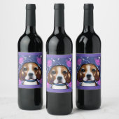 Étiquette Pour Bouteilles De Vin Beagle (Bouteilles)