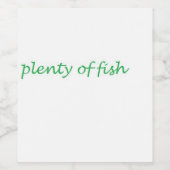Étiquette Pour Bouteilles De Vin beaucoup de poissons (Étiquettes simples)