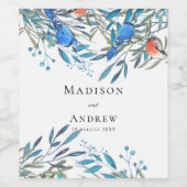 Étiquette Pour Bouteilles De Vin Beautiful Watercolor (Étiquettes simples)