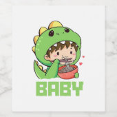 Étiquette Pour Bouteilles De Vin bébé godzilla (Étiquettes simples)