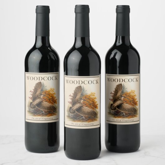 Étiquette Pour Bouteilles De Vin Bécasse  (Bouteilles)