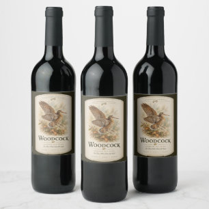 Étiquette Pour Bouteilles De Vin Bécasse