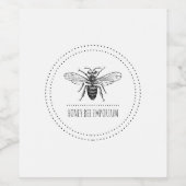 Étiquette Pour Bouteilles De Vin Bee Honey (Étiquettes simples)