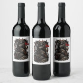 Étiquette Pour Bouteilles De Vin Bélier — Le Messager Cornu (Bouteilles)