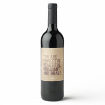 Belle, Brillante & Brave — Étiquette de Vin
