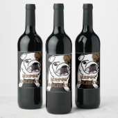 Étiquette Pour Bouteilles De Vin Belle Bulldog anglais (Bouteilles)