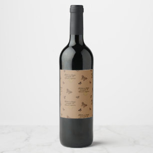 Étiquette Pour Bouteilles De Vin Belle Citation Inspirationnelle Élégante Browns