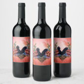 Étiquette Pour Bouteilles De Vin Belle corneille (Bouteilles)