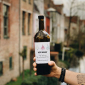 Étiquette Pour Bouteilles De Vin Belle Noël Arbre Grossesse Faire-part Parents