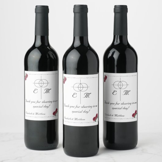 Étiquette Pour Bouteilles De Vin Belles Roses (Bouteilles)