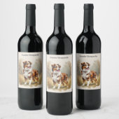 Étiquette Pour Bouteilles De Vin Berger Australien Red Merle Aussie (Bouteilles)
