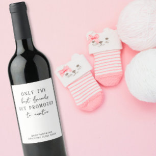 Étiquette Pour Bouteilles De Vin Bestie de Faire-part de bébé personnalisées et mod