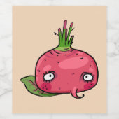 Étiquette Pour Bouteilles De Vin Betterave (Étiquettes simples)