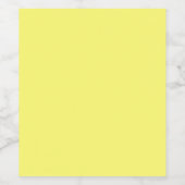 Étiquette Pour Bouteilles De Vin Beurre jaune (Étiquettes simples)