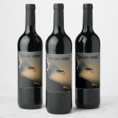 Étiquette Pour Bouteilles De Vin Bi Plane Sky (Bouteilles)