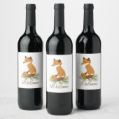 Étiquette Pour Bouteilles De Vin Bienvenue Fox (Bouteilles)