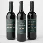 Étiquette Pour Bouteilles De Vin Bijou Boho moderne Terre Tonalité Mariage Vin Favo (Bouteilles)
