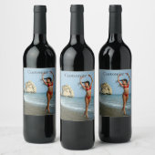 Étiquette Pour Bouteilles De Vin Bikini Model Dancing Thunder_Cove (Bouteilles)