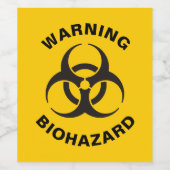 Étiquette Pour Bouteilles De Vin Biohazard icon (Étiquettes simples)