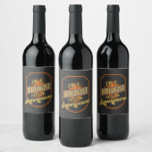 Étiquette Pour Bouteilles De Vin Biologiste (Bouteilles)