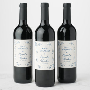 Étiquette Pour Bouteilles De Vin Bizarres noeuds papillon vintage français pour une