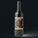 Étiquette Pour Bouteilles De Vin Black and Gold 50th Birthday Party Classic Wine L<br><div class="desc">Célébrez 50 ans de style avec ces 50 et fabuleux 50e anniversaire vin noir et or étiquette Avoir ces personnalisées pour le célébrant d'anniversaire sur son cinquantième anniversaire sera si apprécié. Impressionnez-la et les invités avec ce remarquable, un étiquette de vin gentil avec l'attention au détail avec un chic 50...</div>