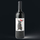 Étiquette Pour Bouteilles De Vin Black Lab Labrador Christmas Tree Light Pyjama Chi<br><div class="desc">Cozying up with your Black Lab by the Christmas tree - pure magie de vacances! 🐾 🎄 Partagez la joie festive avec notre Pyjama Black Lab Labrador Christmas Tree Light. #BlackLabXmas #DogLoversChristmas #HolidayPajamas</div>