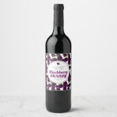 Étiquette Pour Bouteilles De Vin BlackBerry brandy (Devant)