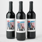 Étiquette Pour Bouteilles De Vin Blanc rouge et Saint-Pape Léon XIV, 4 juillet (Bouteilles)