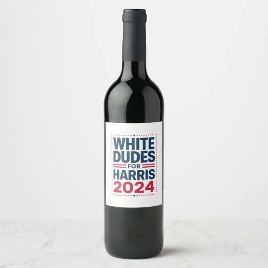 Étiquette Pour Bouteilles De Vin Blancs Pour Harris-2024 (Devant)