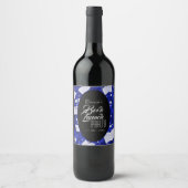 Étiquette Pour Bouteilles De Vin Blue Book Launch Party (Devant)