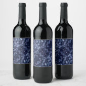 Étiquette Pour Bouteilles De Vin Blue Sparkle (Bouteilles)