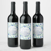 Étiquette Pour Bouteilles De Vin Blueberry Midsummer Rustic Mariage (Bouteilles)