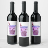 Étiquette Pour Bouteilles De Vin Boba Cats (Bouteilles)