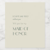 Étiquette Pour Bouteilles De Vin Boho Deco d'automne | Proposition d'une femme d'ho (Étiquettes simples)