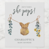 Étiquette Pour Bouteilles De Vin Boho Funny Baby shower Faveurs (Étiquettes simples)