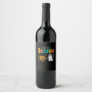 Étiquette Pour Bouteilles De Vin Boisson au Feuille de Citrouille de la Saison: Sof