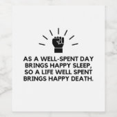 Étiquette Pour Bouteilles De Vin Bon sommeil (Étiquettes simples)