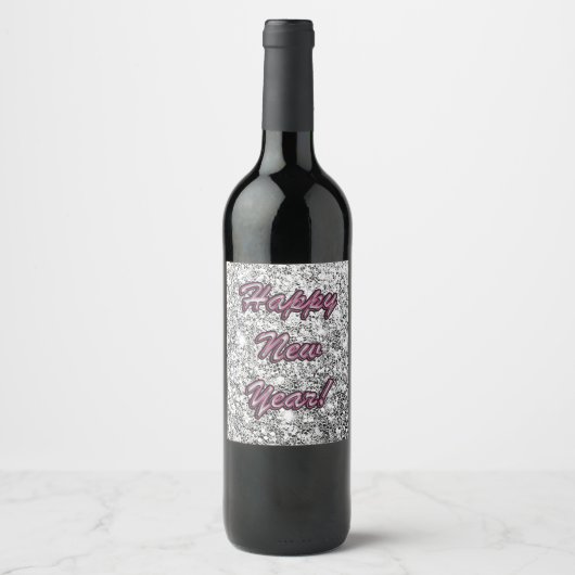 Étiquette Pour Bouteilles De Vin Bonne année (Devant)