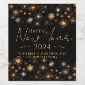 Étiquette Pour Bouteilles De Vin Bonne année (Étiquettes simples)