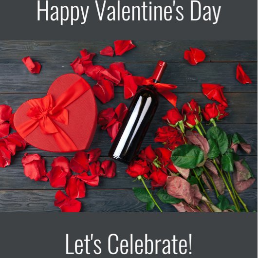 Étiquette Pour Bouteilles De Vin Bonne Saint Valentin