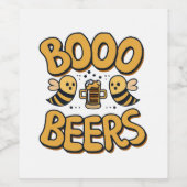 Étiquette Pour Bouteilles De Vin Boo Bees (Étiquettes simples)