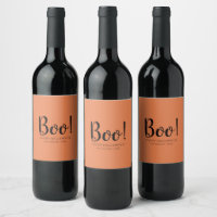 Boo Halloween moderne orange
