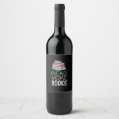 Étiquette Pour Bouteilles De Vin Books (Devant)
