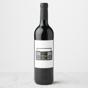 Étiquette Pour Bouteilles De Vin Boombox