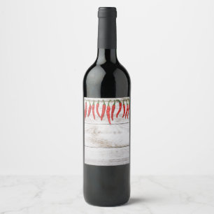 Étiquette Pour Bouteilles De Vin Border de Pepper
