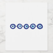 Étiquette Pour Bouteilles De Vin Bordure des yeux (Étiquettes simples)