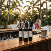 Étiquette Pour Bouteilles De Vin Botanical Garden Thank You Wedding 