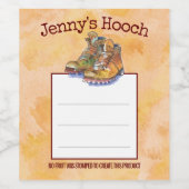 Étiquette Pour Bouteilles De Vin Bottes de Randonnée rustique aquarelle (Étiquettes simples)